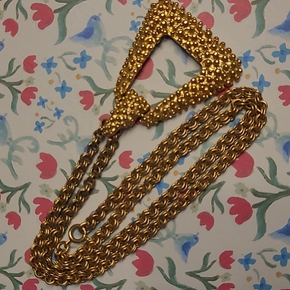 Sarah Coventry Golden Sunset Vintage 70s Gold-tone Necklace - Picture 15 of 16